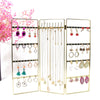Metal Door Shape Wrought Iron Jewelry Display Rack For Earrings And Necklaces