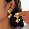 Metal Drop Shape Geometric Minimalist Electroplated Women's Earrings
