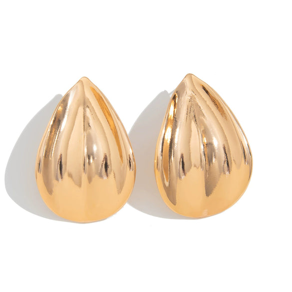 Metal Drop Shape Geometric Minimalist Electroplated Women's Earrings