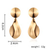 Metal Drop Shape Gold Plated Women's Earrings