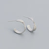 Metal Earrings S925 Sterling Silver Geometric Ctype Electroplating For Women