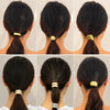 Metal Elastic Hair Ring Geometric Square Female Hair Accessories Alloy Electroplated