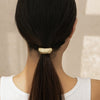 Metal Elastic Hair Ring Geometric Square Female Hair Accessories Alloy Electroplated