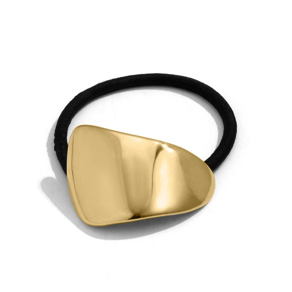 Metal Elastic Hair Ring Geometric Square Female Hair Accessories Alloy Electroplated