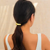 Metal Elastic Hair Ring Geometric Square Female Hair Accessories Alloy Electroplated