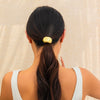 Metal Elastic Hair Ring Geometric Square Female Hair Accessories Alloy Electroplated