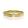 Metal Elastic Men's Bracelet With Geometric Style And Rose Gold Electroplating
