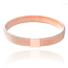 Metal Elastic Men's Bracelet With Geometric Style And Rose Gold Electroplating