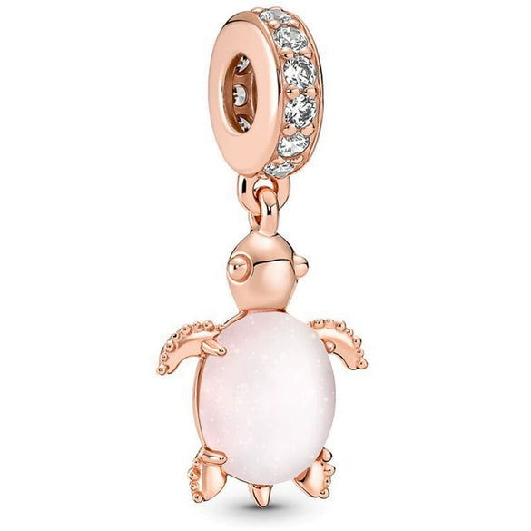 Metal Electroplated Crown Heart Pendant Loose Beads With Totem Pattern For Girls' Diy Beaded Accessories