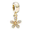 Metal Electroplated Diy Beads Bow Crown Spring Flowers Accessories Bracelet Necklace