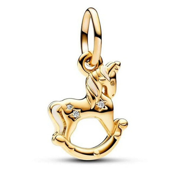 Metal Electroplated Diy Beads Bow Crown Spring Flowers Accessories Bracelet Necklace