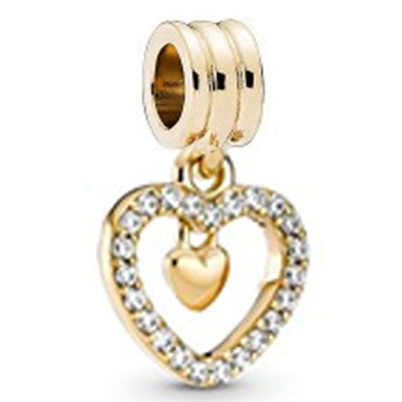 Metal Electroplated Diy Beads Bow Crown Spring Flowers Accessories Bracelet Necklace