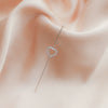 Metal Electroplated Elegant Inlaid Zircon Earrings With Stars And Letters Design