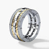 Metal Electroplated Geometric Copper Zirconia Unisex Simple Ring