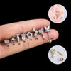 Metal Electroplated Love Fivepointed Star Butterfly Water Drop Heart Style Puncture Ear Nail For Women