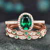 Metal Electroplating Geometric Oval Lady Ring Three Piece Set Copper Zirconia