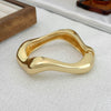 Metal Exaggerated Geometric Heavy Industry Design Smooth Bracelet With Electroplating Treatment