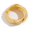 Metal Exaggerated Ins Style Irregular Wave Electroplated Bracelet