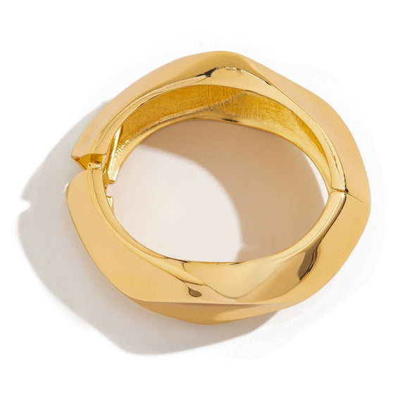 Metal Exaggerated Ins Style Irregular Wave Electroplated Bracelet