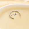 Metal Fashion Geometric Handmade C Shaped Horseshoe Ring Earrings Accessories Polishing