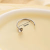 Metal Fashion Geometric Handmade C Shaped Horseshoe Ring Earrings Accessories Polishing