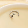 Metal Fashion Geometric Handmade C Shaped Horseshoe Ring Earrings Accessories Polishing