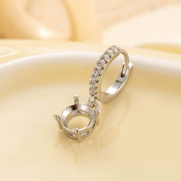 Metal Fashion Geometric Handmade C Shaped Horseshoe Ring Earrings Accessories Polishing
