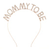 Metal Fashion Mommy To Be Hairband Shoulder Strap Set 2Piece Party Headwear