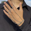 Metal Finger Bracelet For Men Hiphop Exaggerated Street Fashion Geometric Iron