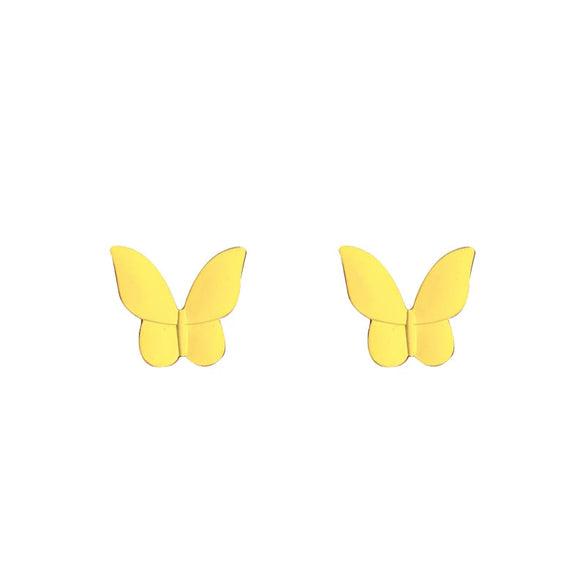 Metal Flower Butterfly Geometric Baking Paint Earrings For Women
