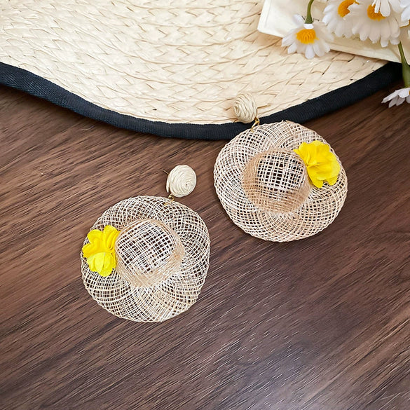 Metal Flower Butterfly Geometric Baking Paint Earrings For Women
