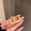 Metal Flower Butterfly Geometric Baking Paint Earrings For Women