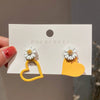 Metal Flower Butterfly Geometric Baking Paint Earrings For Women