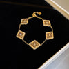 Metal Flower Electroplated Women's Light Luxury Simple Allmatch Bracelet Accessories