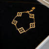 Metal Flower Electroplated Women's Light Luxury Simple Allmatch Bracelet Accessories