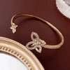 Metal Flower Electroplated Women's Light Luxury Simple Allmatch Bracelet Accessories