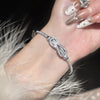 Metal Flower Electroplated Women's Light Luxury Simple Allmatch Bracelet Accessories