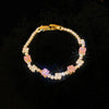 Metal Flower Electroplated Women's Light Luxury Simple Allmatch Bracelet Accessories