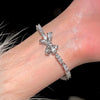 Metal Flower Electroplated Women's Light Luxury Simple Allmatch Bracelet Accessories