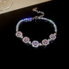 Metal Flower Electroplated Women's Light Luxury Simple Allmatch Bracelet Accessories
