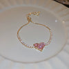 Metal Flower Electroplated Women's Light Luxury Simple Allmatch Bracelet Accessories