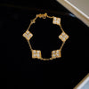 Metal Flower Electroplated Women's Light Luxury Simple Allmatch Bracelet Accessories