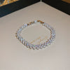 Metal Flower Electroplated Women's Light Luxury Simple Allmatch Bracelet Accessories