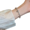 Metal Flower Electroplated Women's Light Luxury Simple Allmatch Bracelet Accessories