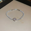 Metal Flower Electroplated Women's Light Luxury Simple Allmatch Bracelet Accessories