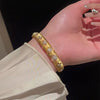 Metal Flower Electroplated Women's Light Luxury Simple Allmatch Bracelet Accessories