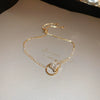 Metal Flower Electroplated Women's Light Luxury Simple Allmatch Bracelet Accessories