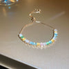Metal Flower Electroplated Women's Light Luxury Simple Allmatch Bracelet Accessories