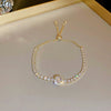 Metal Flower Electroplated Women's Light Luxury Simple Allmatch Bracelet Accessories