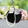 Metal Flower Female Plush Creative Keychain Bag Pendant